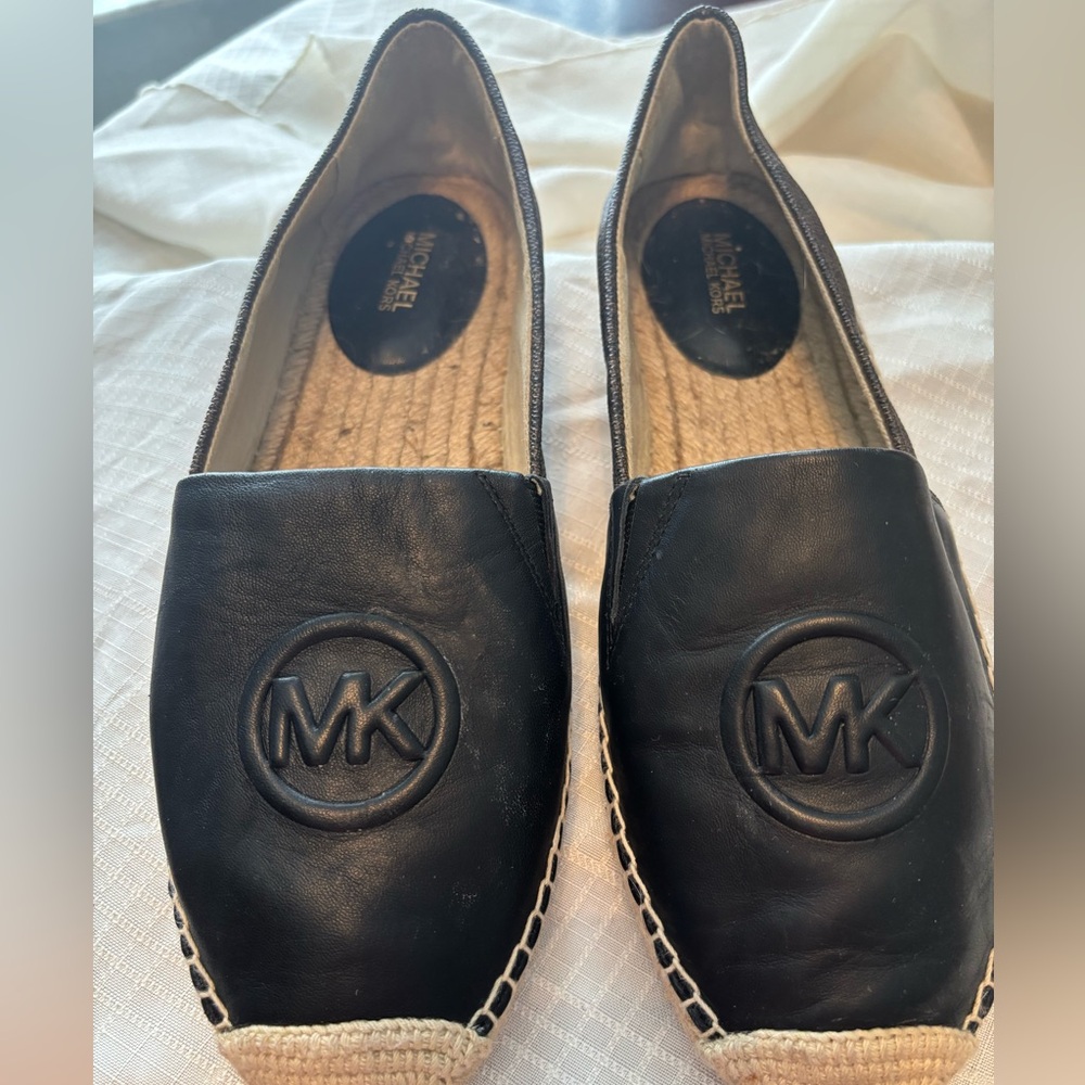 Michael Kors Black Espadrille Flats 8.5